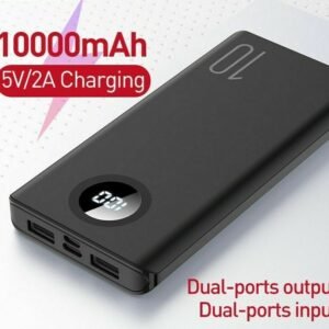 10000mAh Mini Power Bank - Fast Charge Portable Battery with Dual USB Output